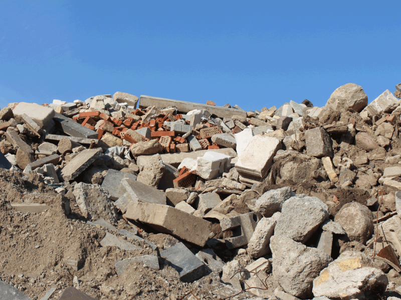Bauschutt unsortiert